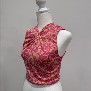 Zara Pink and Orange Floral Top